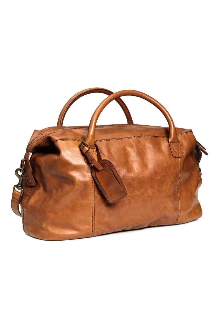 Leather weekend bag